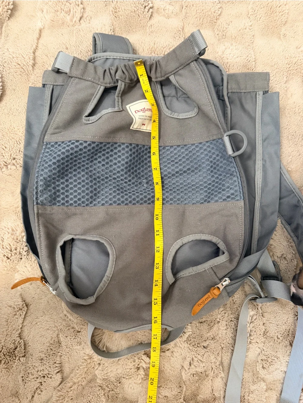DogLemi Legs-Out Hands-Free Front/Back Pet Carrier Backpack
